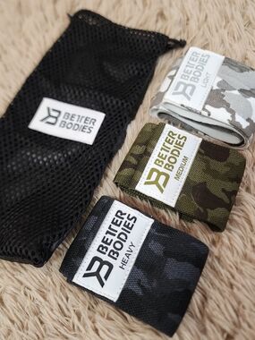 Better Bodies Camouflage Glute Force 3-pack Resistance Bands Set